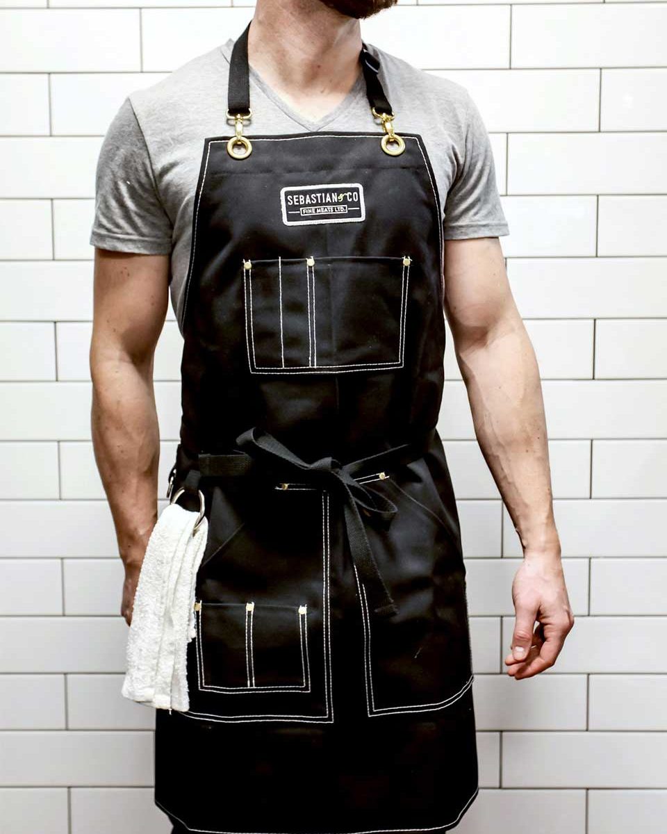 CUSTOMDESIGNED, LOCALLY HANDMADE APRON Sebastian & Co Fine Meats