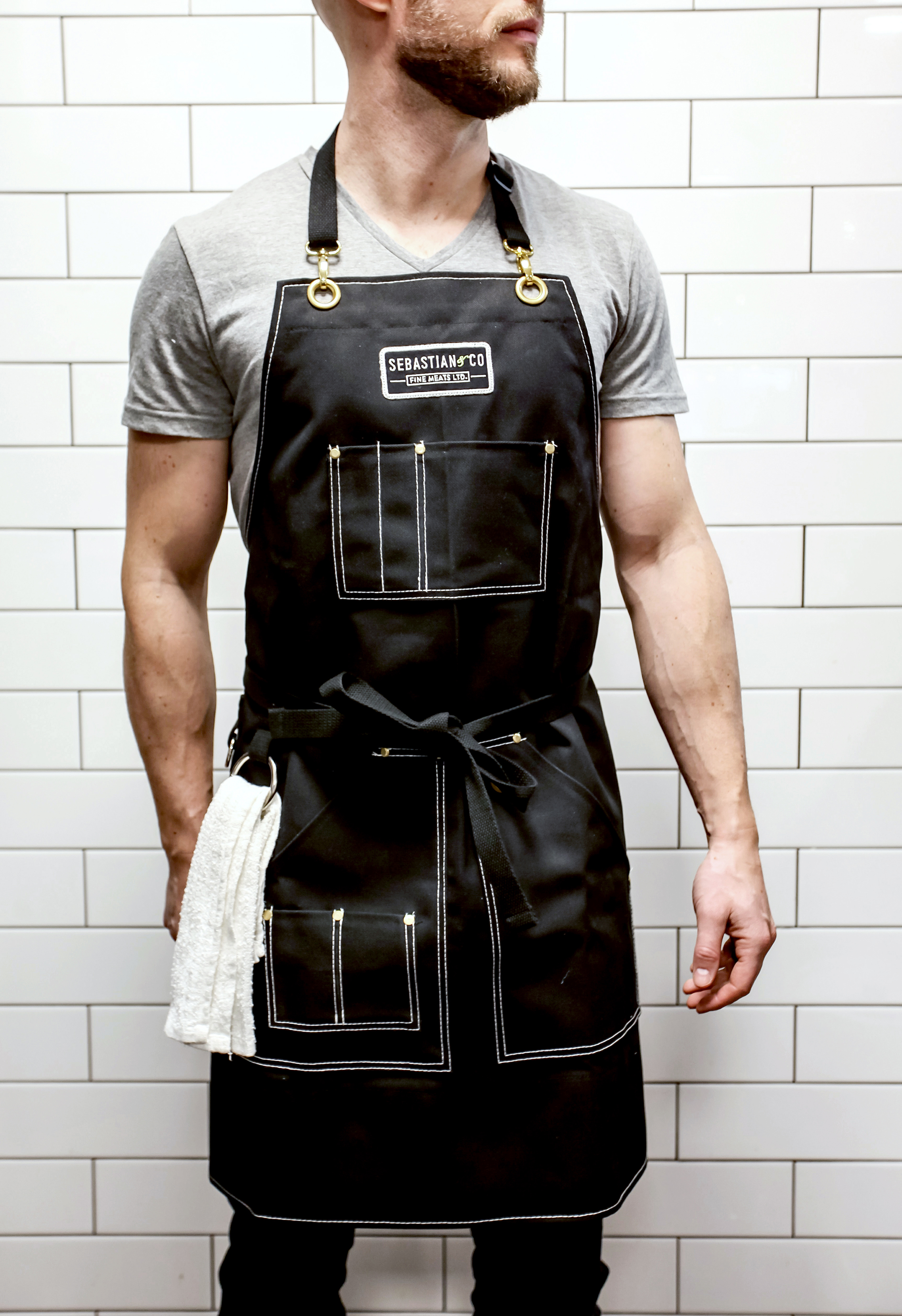 CUSTOMDESIGNED, LOCALLY HANDMADE APRON Sebastian & Co Fine Meats