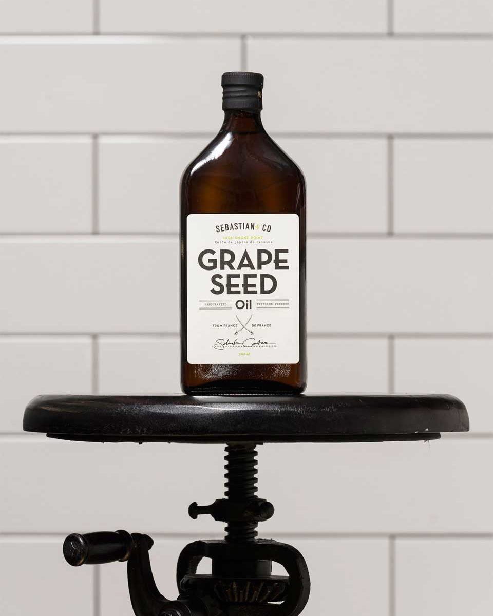 HANDCRAFTED, EXPELLERPRESSED GRAPESEED OIL Sebastian & Co Fine Meats